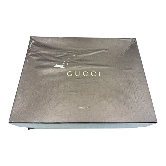 Gucci Python Skin High Top Sneakers GG White Brown CLEAN Logo Mens Size 9.5 ~ 10 - Picture 11 of 14